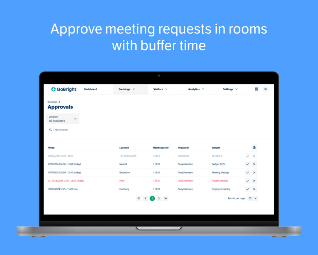 New Feature Adding A Buffer Time To Meeting Rooms Gobright