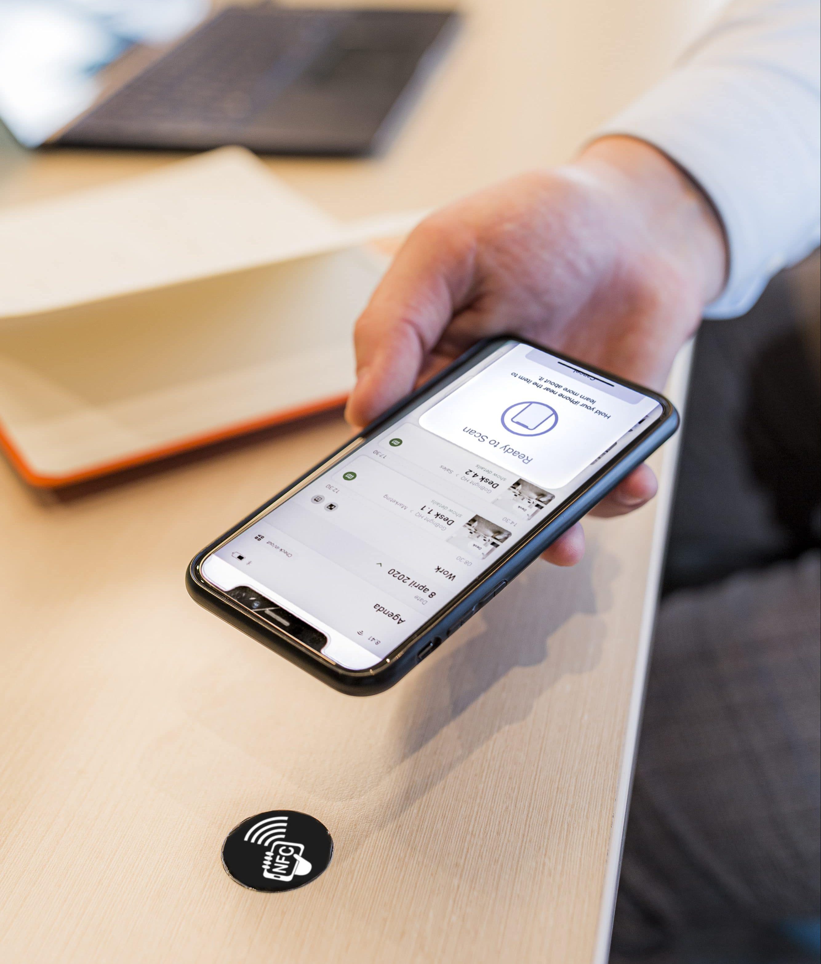 GoBright Work - Desk Booking - NFC sticker - GoBright App