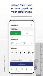 GoBright Nieuwe app - Kamer/bureau zoeken op basis van voorkeuren