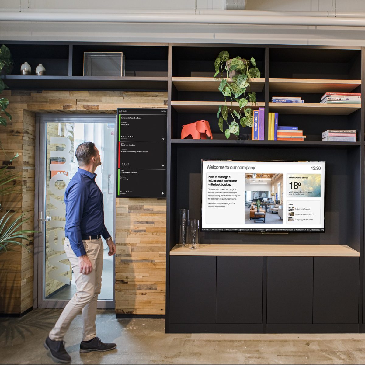 GoBright Smart Office Solutions that support Hybrid Working in the future of the office - Wayfinding