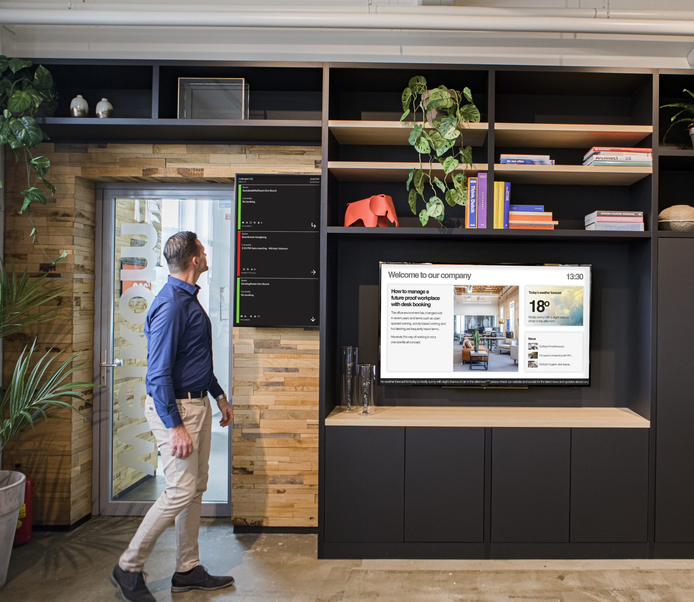 GoBright Smart Office Solutions that support Hybrid Working in the future of the office - Wayfinding