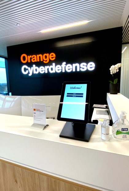 Orange Cyberdefense GoBright Hybrid Working solutions visitor registration