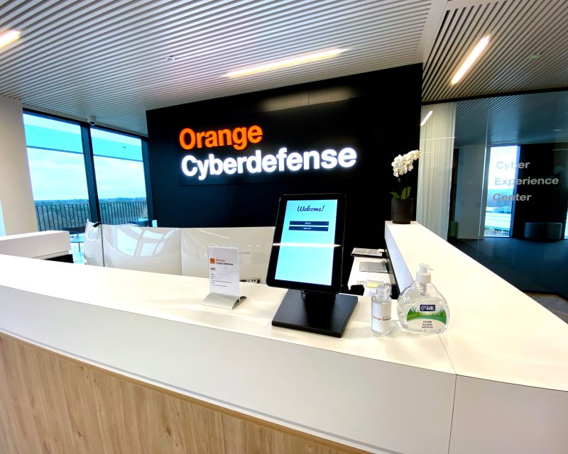 Orange Cyberdefense GoBright Hybrid Working solutions visitor registration