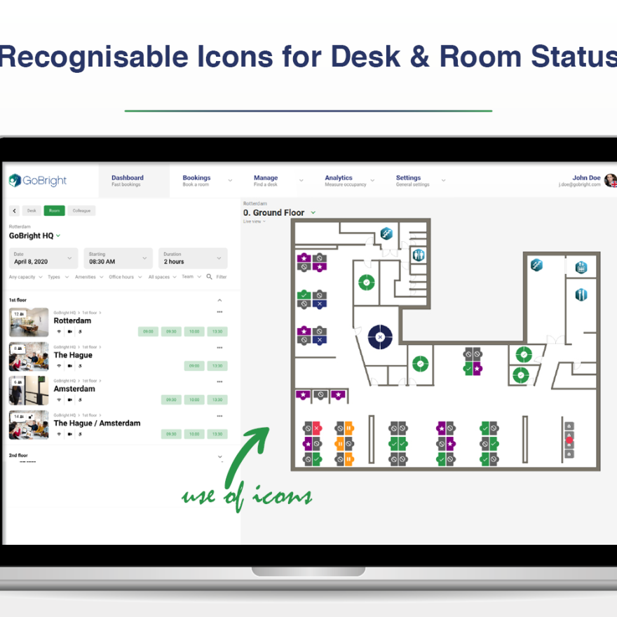 Recognisable Status Icons GoBright Portal