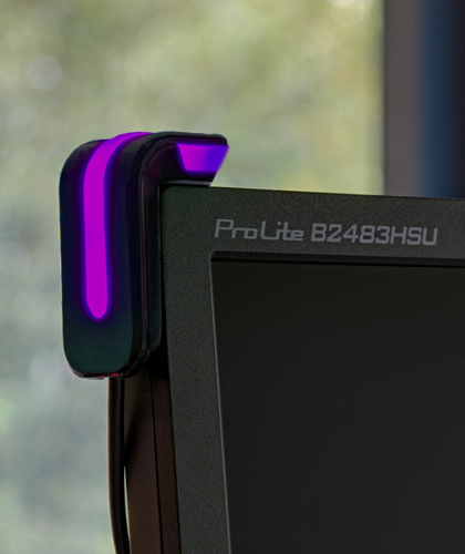 GoBright Work - Desk Booking - Glow Purple - Hygienic Desk
