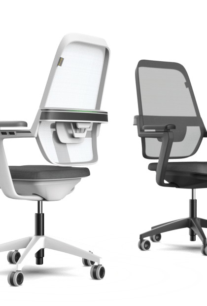 GoBright Partner AdaptionLab - Smart Office height adjustable chair - desk sharing