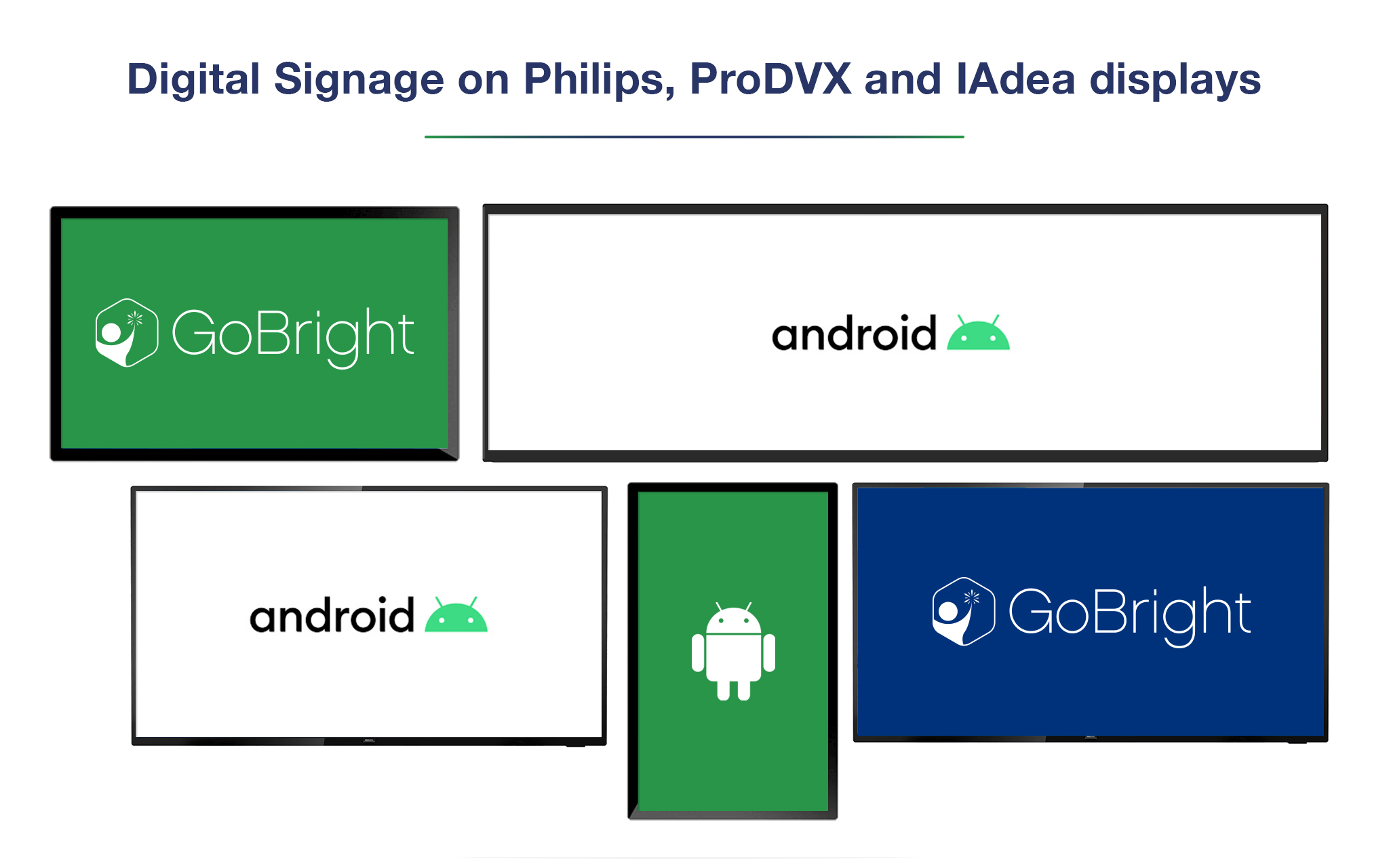 GoBright View op Android-schermen