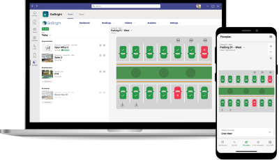 GoBright Car Parking - Available in MS Teams - Mobile App and Desktop