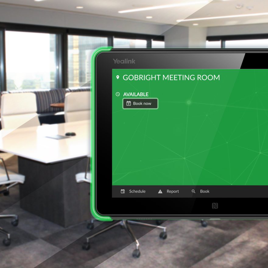 GoBright partnership with Yealink for Room Booking