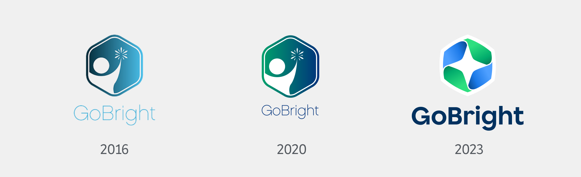 GoBright - Corporate Identity - logo throughout the year - Rebranding
