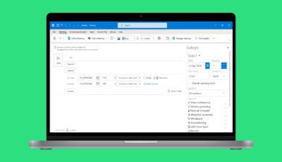GoBright - Outlook Plug-in - Screen in laptop