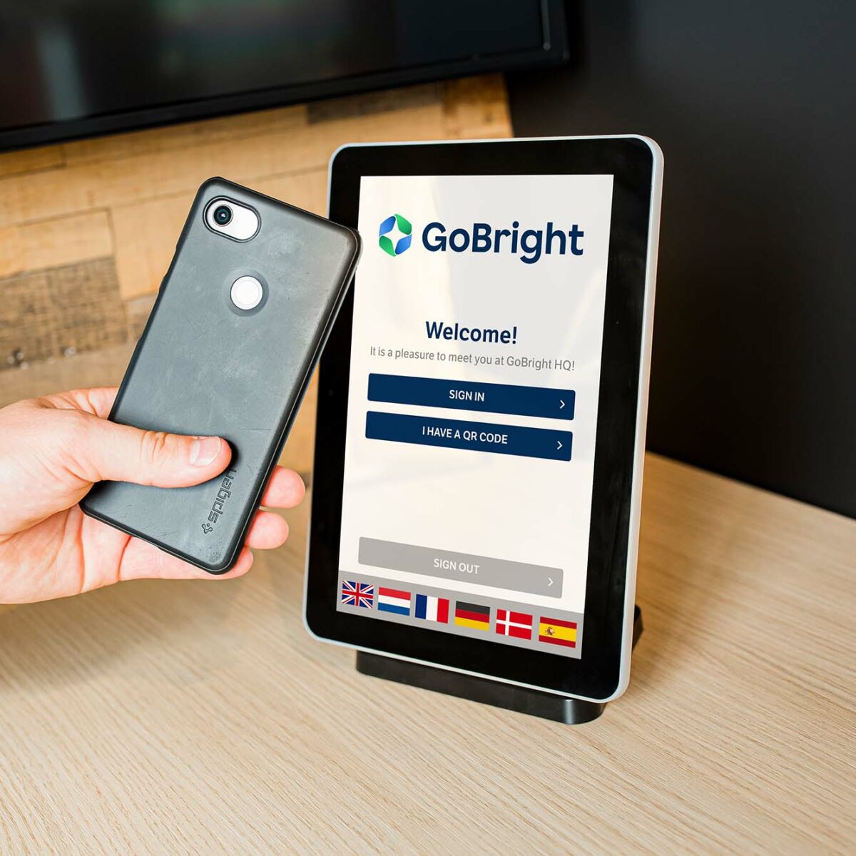 GoBright VISITOR MANAGEMENT system self scan