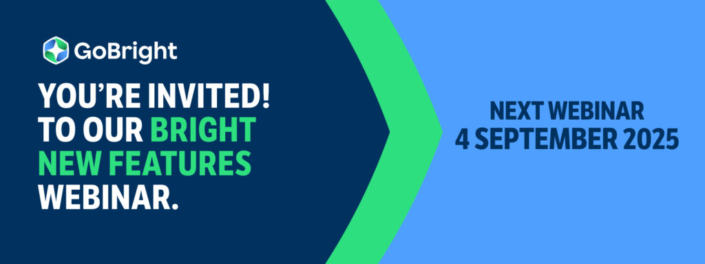 GoBright Quarterly Webinar - invite with date