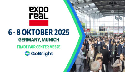 Expo REAL 6 - 8 oktober 2025 Germany Munich Trade Fair Center Messe Go Bright
