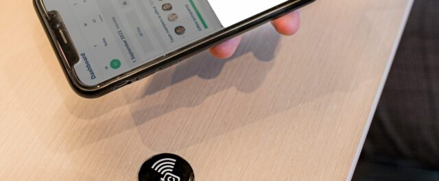 GoBright Desk Booking - NFC Sticker with Mobile Phone