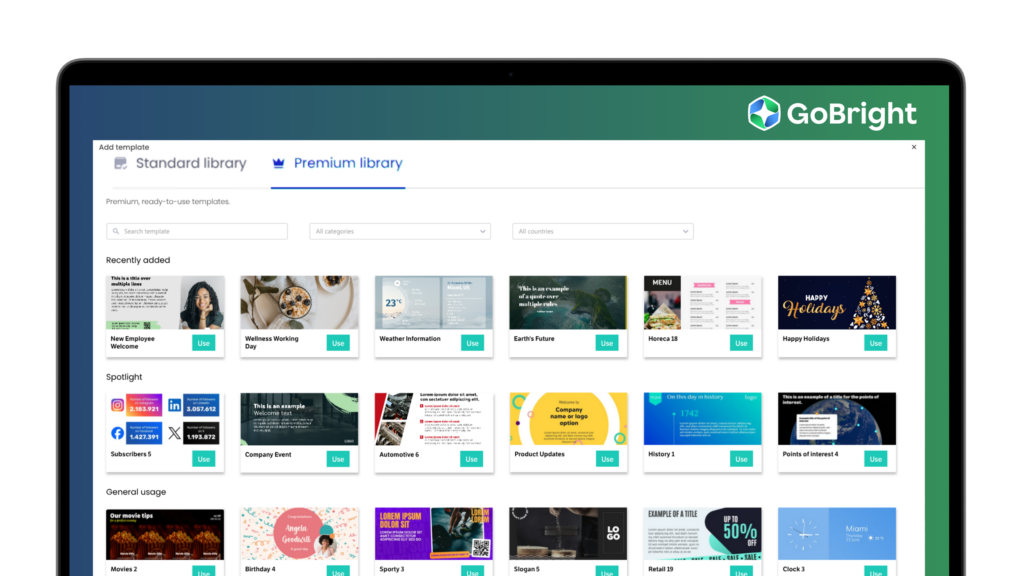 Template Store Premium: 600+ Ready-Made Templates