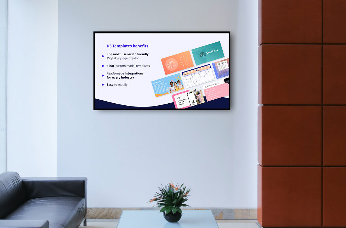 DS Templates partner — technology powering GoBright Template Store Premium for Digital Signage+