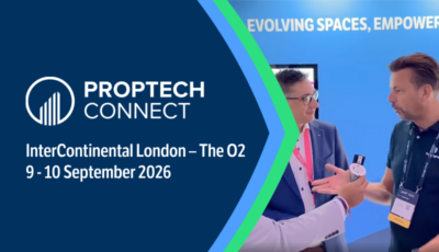Photo of Chris at PropTech Connect 2025, connecting with the audience